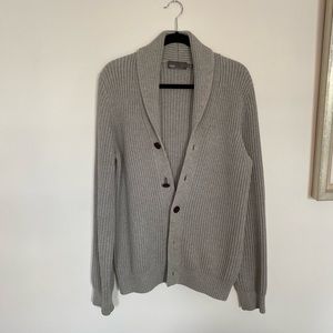 Vince Ribbed Cotton Cardigan Sweater Men’s Small